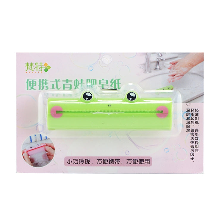 1.2m Frog Pattern Hand Washing Convenient Scented Soap Sheets, Random Color Delivery Delivery