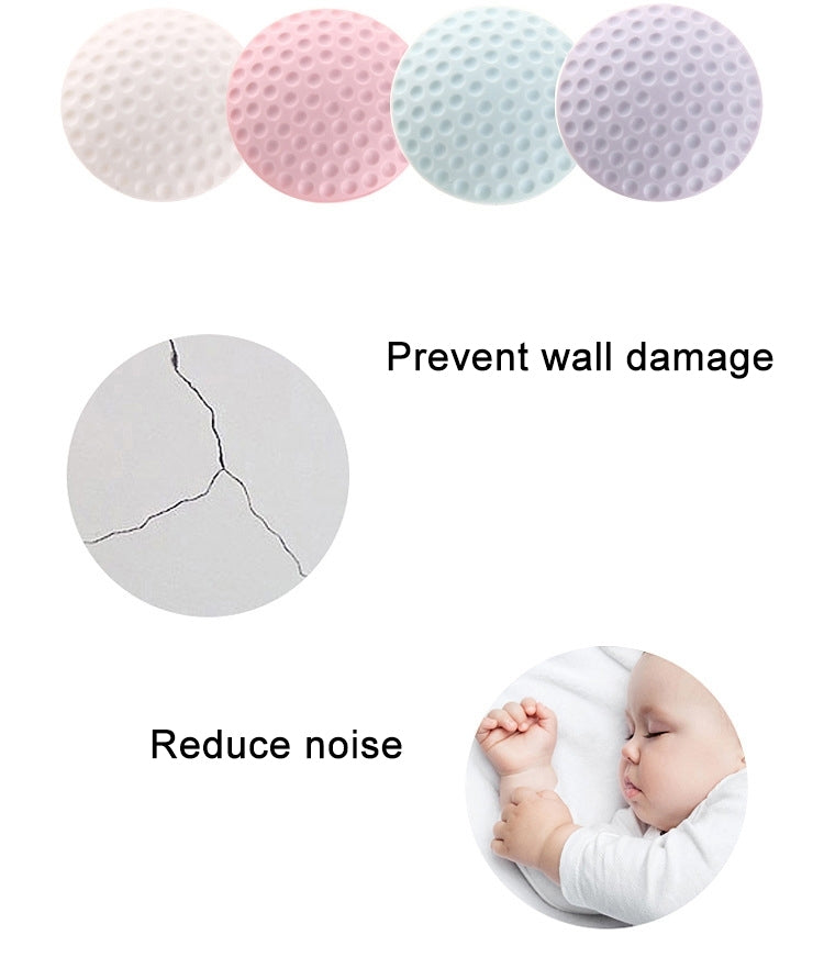 10 PCS Rubber Door Handle Mute Wall Pad Anti-collision Pad, Random Color Delivery, Size: 5 * 1cm