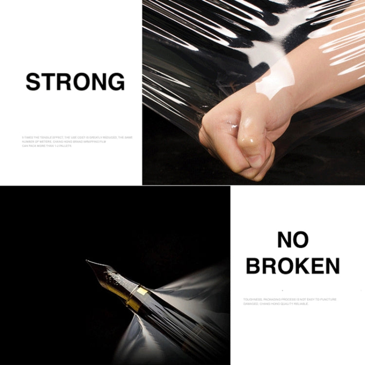 PE Transparent Stretch Wrap Film(Width: 15cm, Length: 220m)