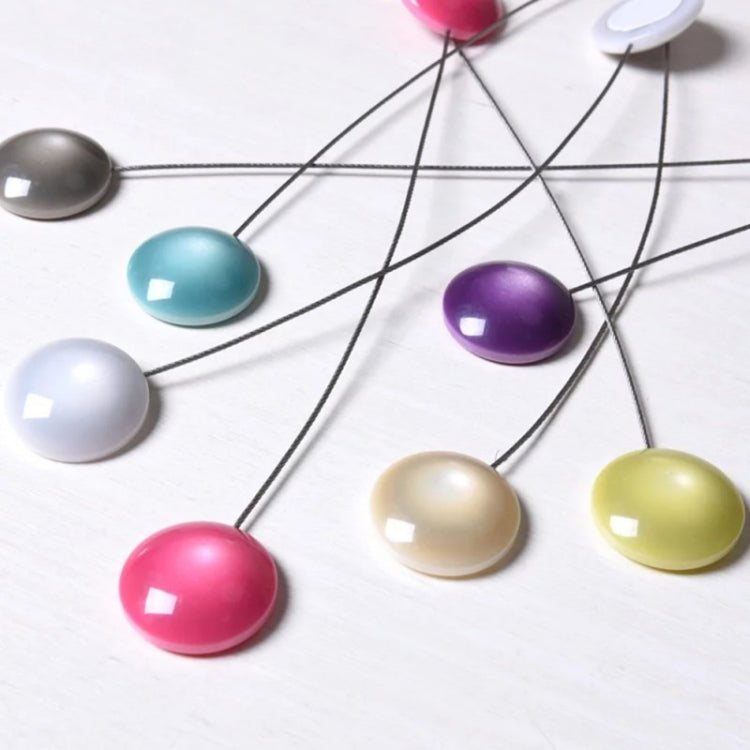 2 PCS Fashion Cat Eye Resin Steel Wire Magnet Curtain Buckle Tie Rope