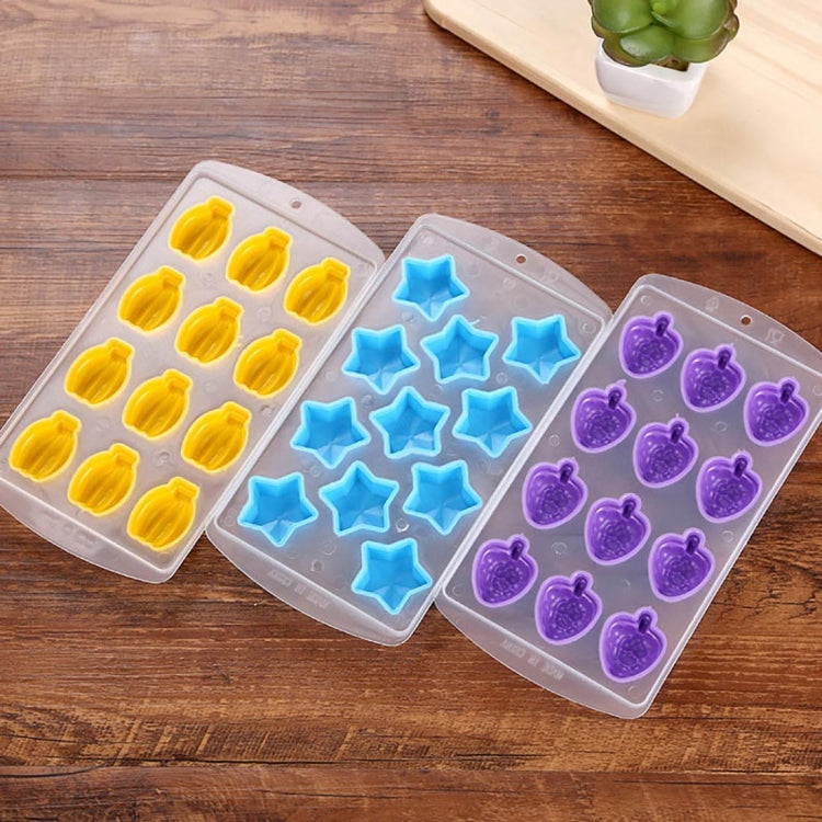 Banana Shaped Silicon Ice Cube Tray / Ice Mold Random Color