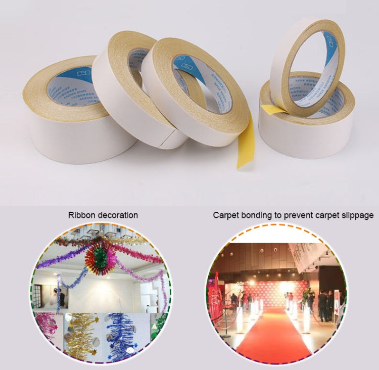 Double-sided Strong Mesh Cloth Base Tape Seamless Wear-resistant Tape , Size: 25m x 20mm