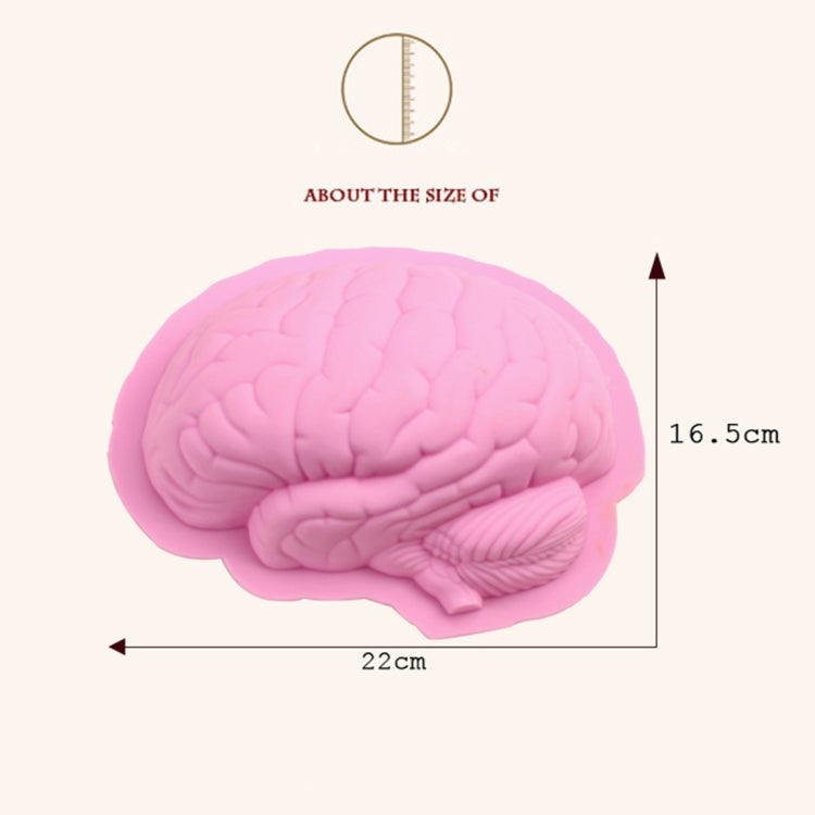 Human Brain Shape Silicone Baking Halloween Cake Mold Pudding Dessert Mold