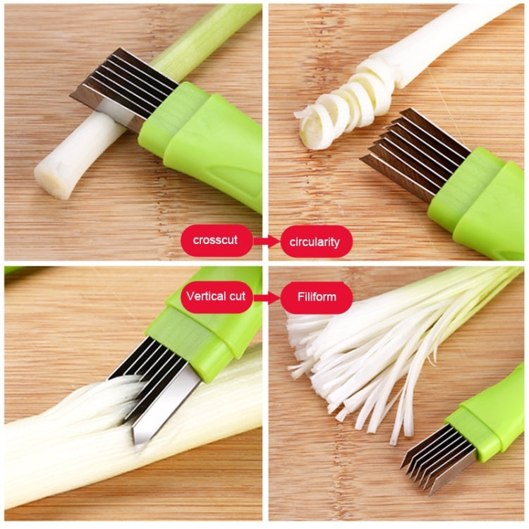Kitchen Tool Manual Stainless Steel Filate Circle Shape Green Onion Slicer