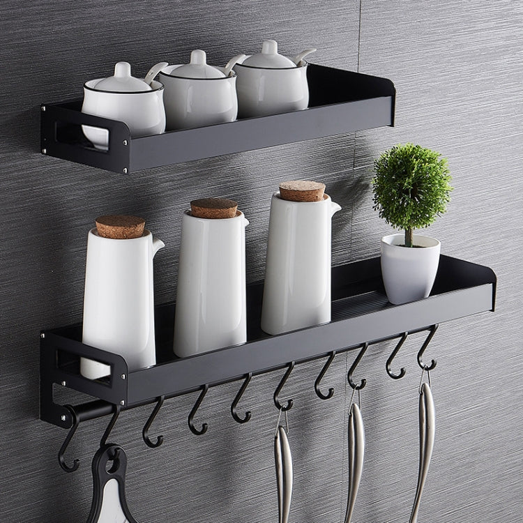 60cm 10 Hooks Kitchen Multi-function Wall Hanging Holder Seasoning Storage Rack