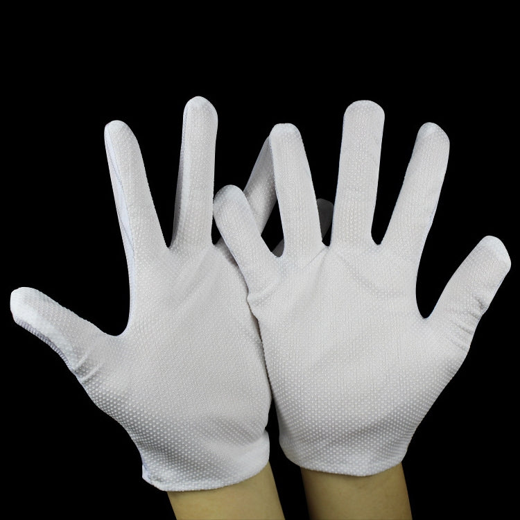 10 Pairs Anti-static Striped Dispensing Gloves, Size:Free Size