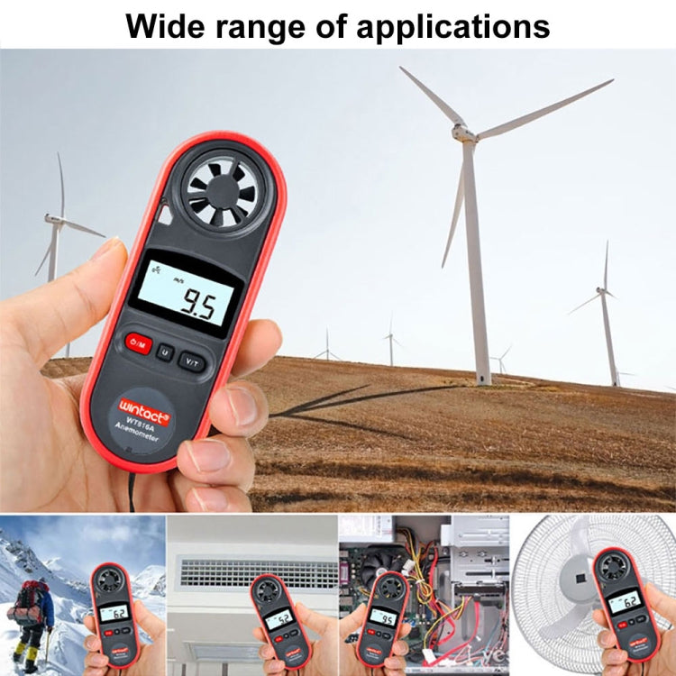 Wintact WT816A Digital Electronic Thermometer Anemometer