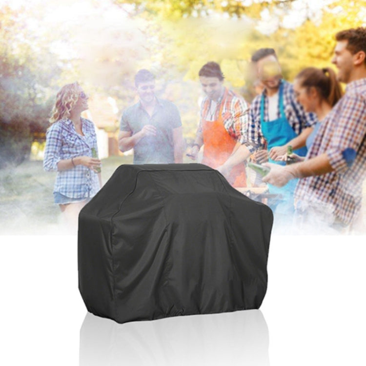 Outdoor Anti-UV Waterproof Dust-proof 210D Oxford Cloth BBQ Square Protective Bag Charcoal Barbeque Grill Cover, Size: 145x61x117cm