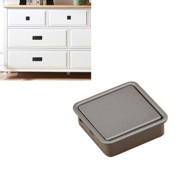 Simple Wardrobe Slotted Scrub Handle Concealed Recessed Drawer Invisible Handle, Single Hole