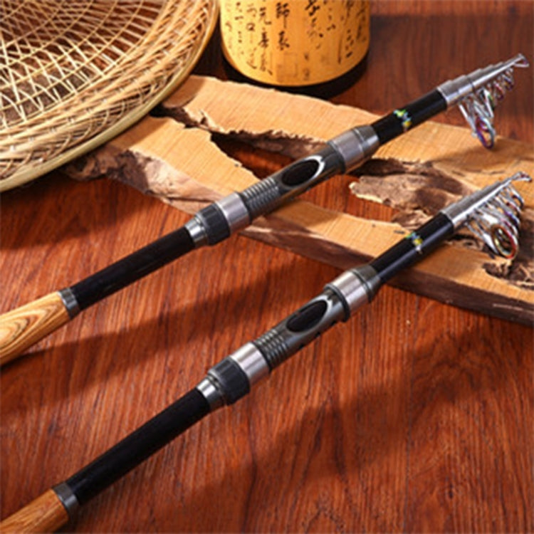 2.1m Carbon Pole Travel Portable Fishing Pole,Random Color Delivery