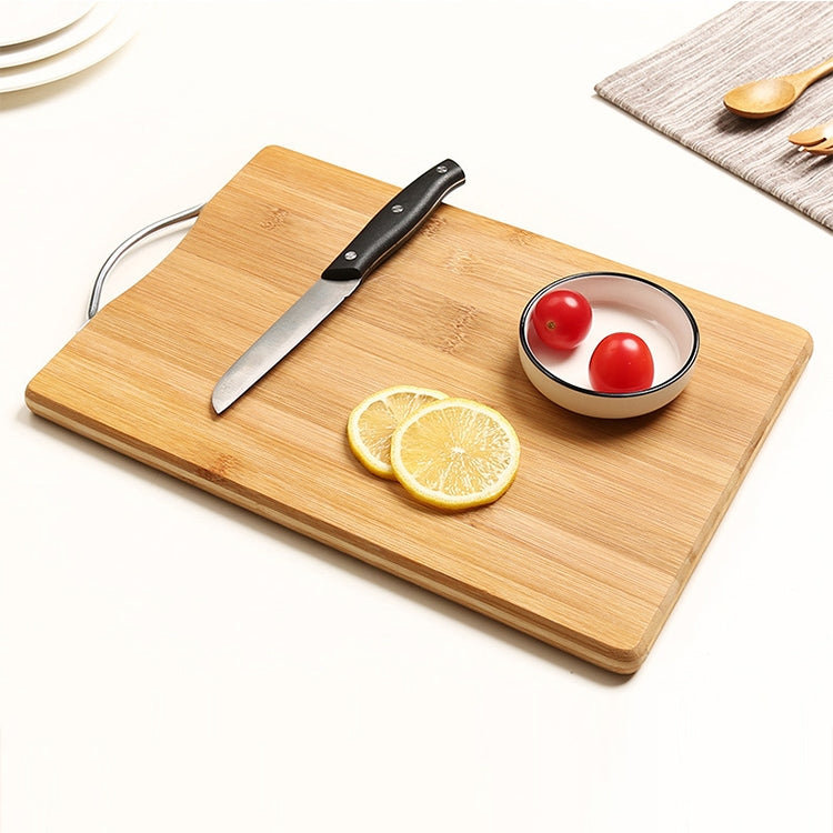 Kitchen Rectangular Bamboo Chopping Block Thickening Cutting Board, Size: 34cm x 24cm
