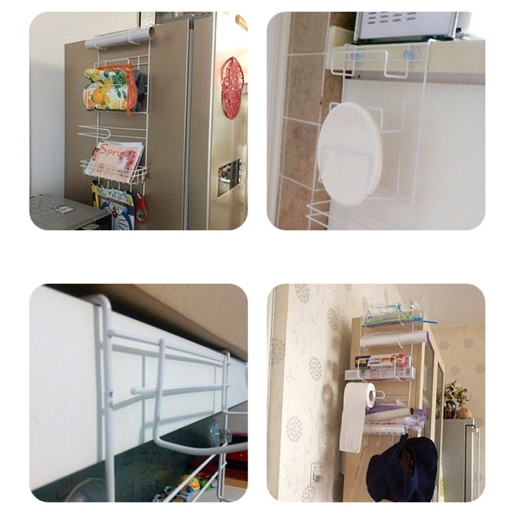Multi-layer Fridge Storage Rack Side Shelf Sidewall Holder Multi-function Kitchen Organizer Household, Size: 25 x 9.5 x 62cm
