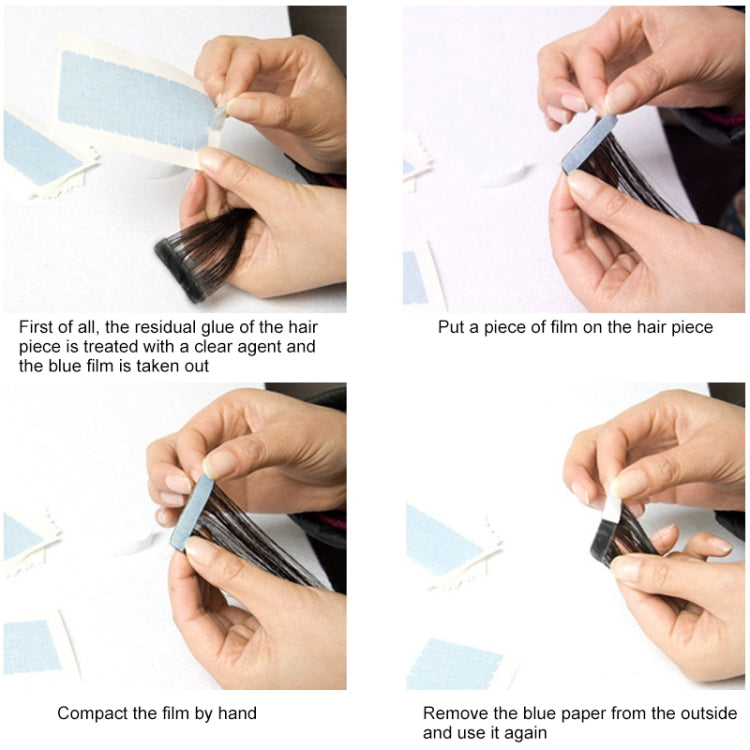 5 PCS PU Film Wig Special Invisible Seamless Hair Extension Double-sided Film