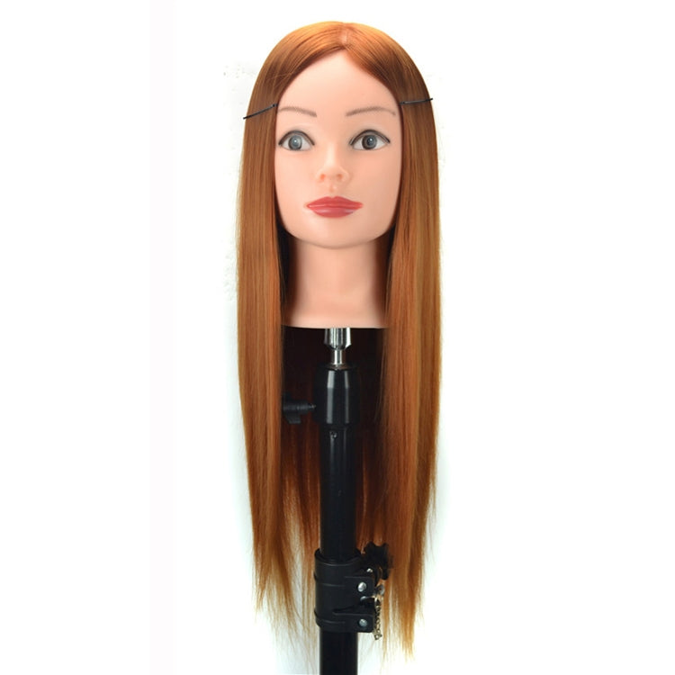 Practice Disc Hair Braided Mannequin Head Wig Styling Trimming Head Model, Black, Marron, Beige, Brown
