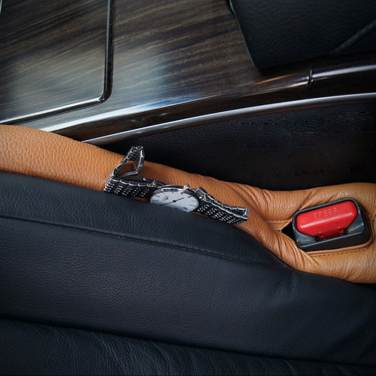 4 PCS Car Styling Accessories Seat Gap Filler Leather Pad Spacer Protective Softer Bar Slot Plug Car Gap Filler