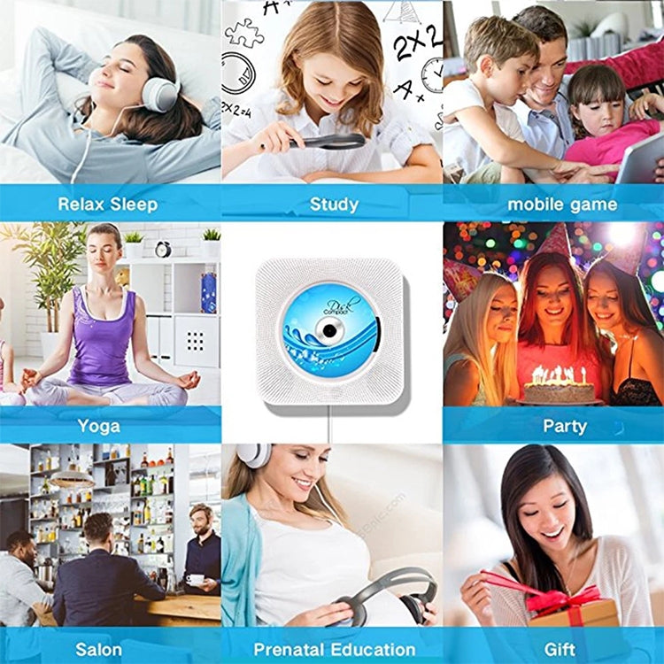 The Second Generation Portable Digital Display Bluetooth Speaker CD Player with Remote Control