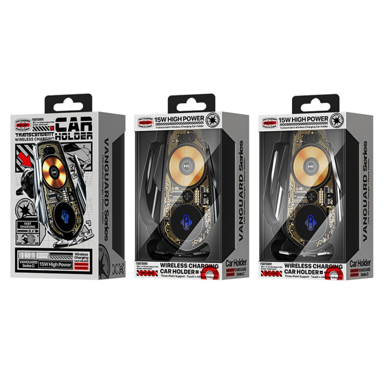 WK WP-U205 15W Vanguard Series Transcendent Wireless Charging Car Holder