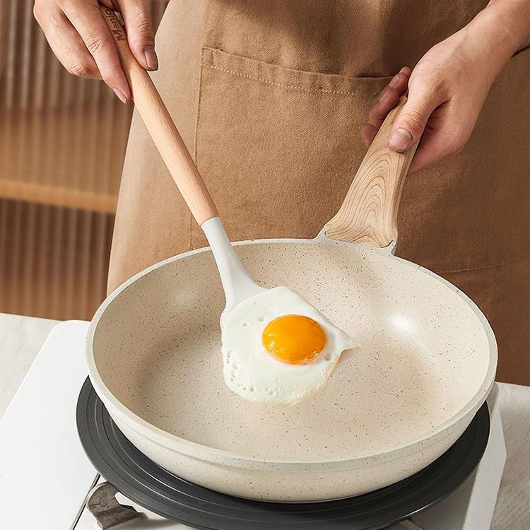 Kitchen Silicone Frying Scoop Fry Shovel Spatula Cooking Utensil