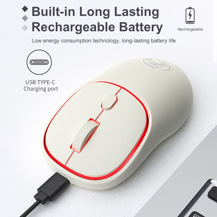 iMICE W-618 Rechargeable 4 Buttons 1600 DPI 2.4GHz Bluetooth Silent Wireless Mouse for Computer PC Laptop