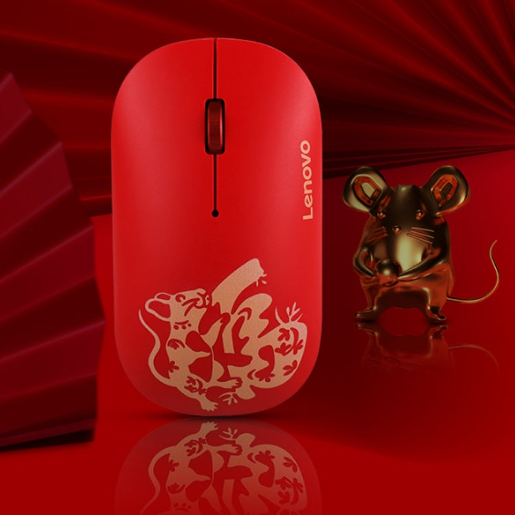 Lenovo Air Handle Lightweight Portable Mute Wireless Mouse, Blessing Mouse Version