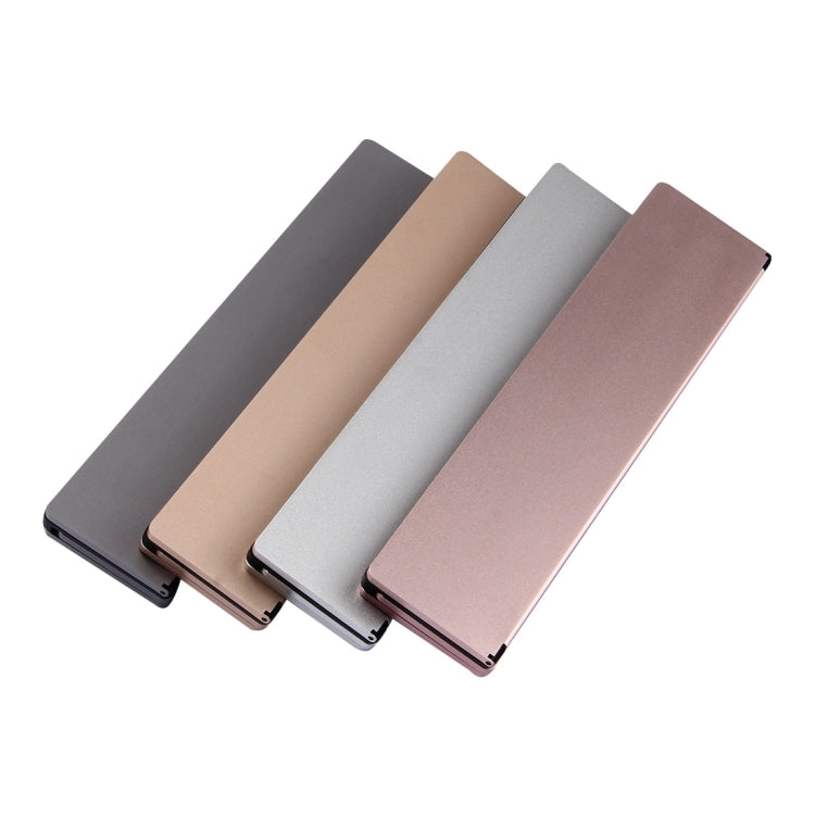 F18 Ultra-slim Rechargeable Foldable 58 Keys Bluetooth Wireless Keyboard with Holder