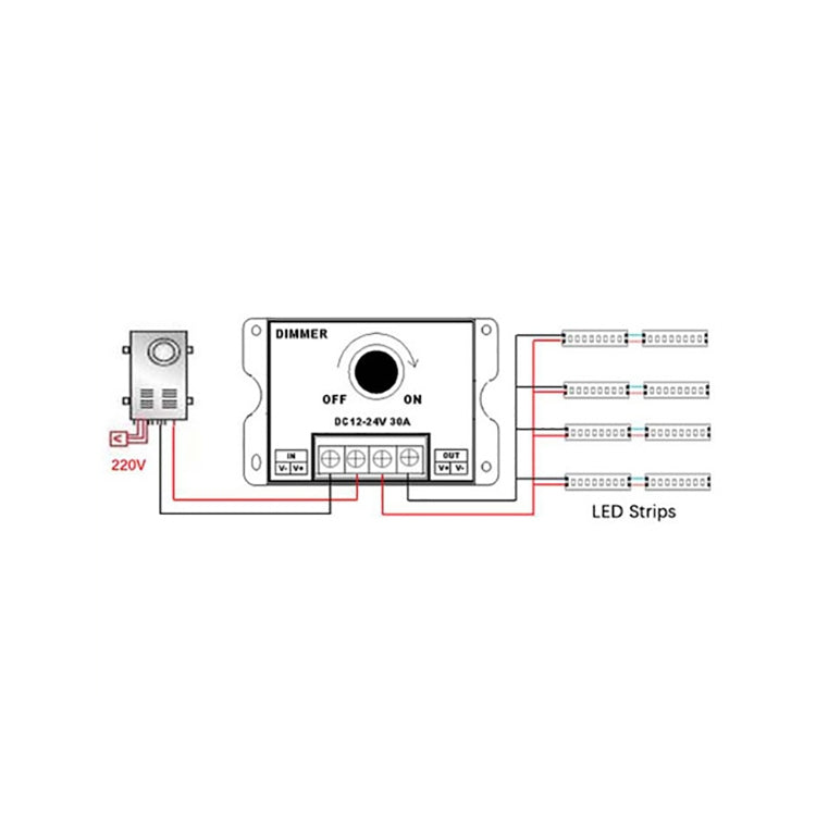 30A LED Controller Knob Dimming Smart Module