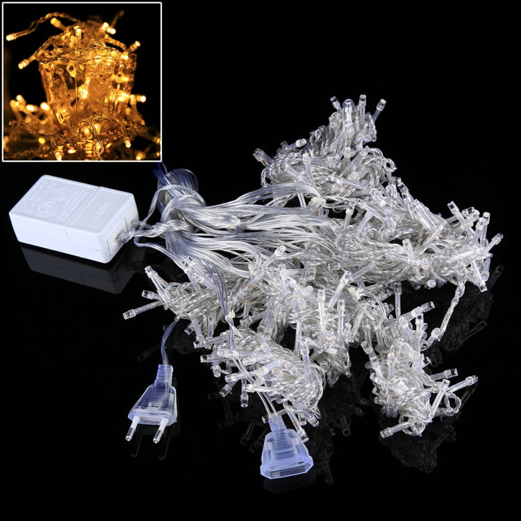 300 LEDs Curtain String Light with End Joint & Multi-function Controller & Memory Waterproof, EU Plug, AC 220V