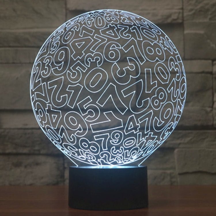 7 Color Discoloration Creative Visual Stereo Lamp Desk Lamp Night Light