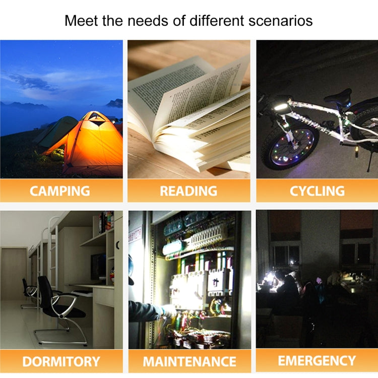 Q34 34cm White + Red USB LED Strip Light Portable 5V 650mA 5500-6500K with Switch