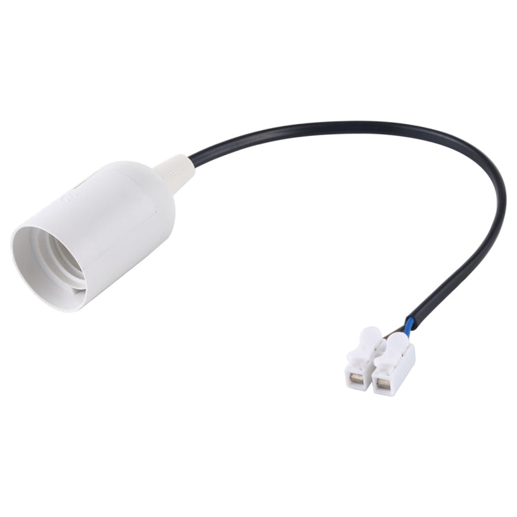 E27 Lamp Socket Base Holder with Electrical Wire Cable, Cable Length: 28cm