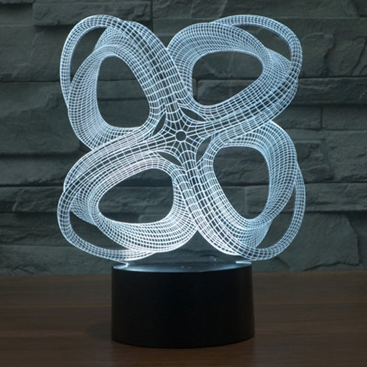 7 Color Discoloration Creative Visual Stereo Lamp Desk Lamp Night Light