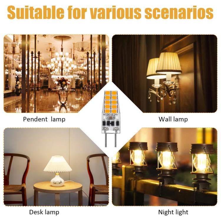 GY6.35 3W 245-280LM 20 LED SMD 2835 Dimmer Corn Light Bulb, AC/DC 12V