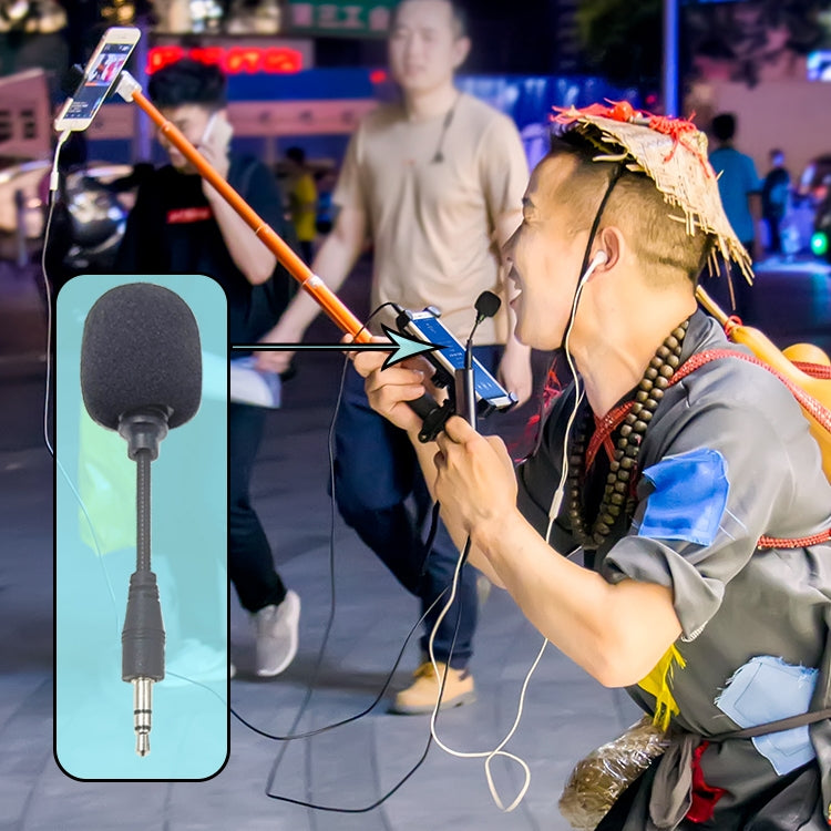ZJ002MR-01 4 Level Pin 3.5mm Plug Bluetooth Wireless Interpreter Tour Guide Megaphone Straight Microphone