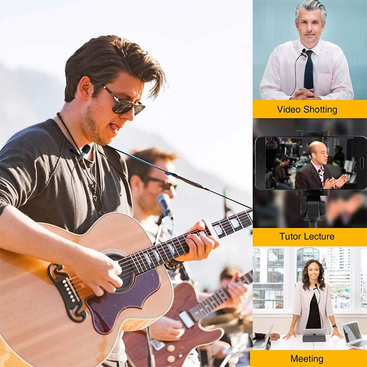 ZJ002MR Stereo 2.5mm Straight Plug Car Sun Visor Wireless Interpreter Tour Guide Megaphone Lavalier Wired Microphone, Length: 3m