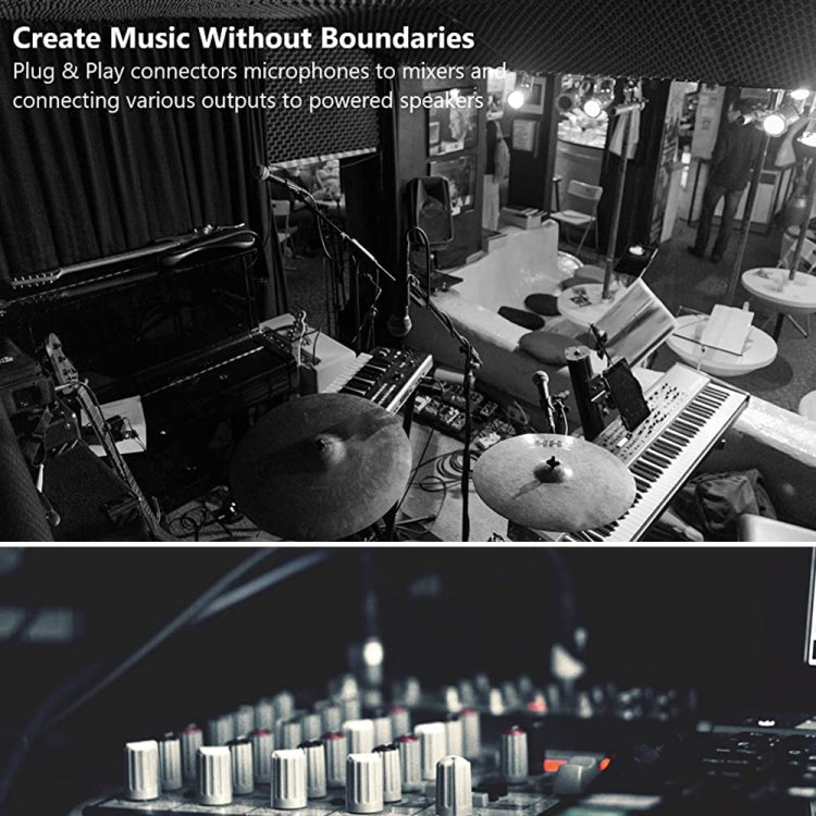 1m 3-Pin XLR Male to XLR Female Microphone Cable