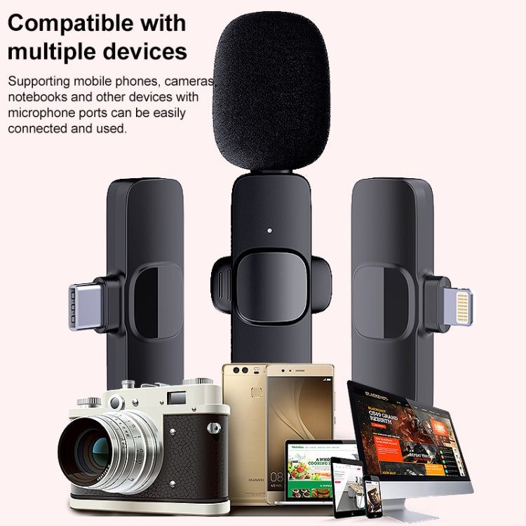 Type-C / USB-C Interface Mini Wireless Lavalier Microphone