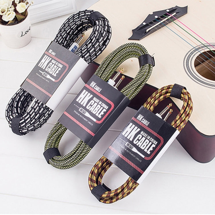 Wooden Guitar Bass Connection Cable Noise Reduction Audio Cable, Cable Length: 3m, Random Color Delivery