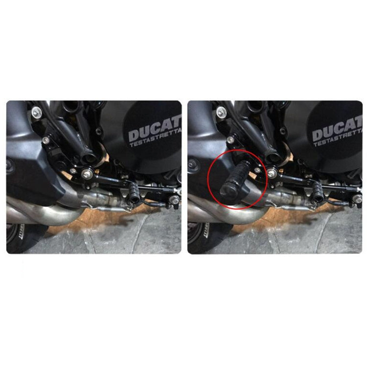 MB-BF001-BK Universal Motorcycle Modified Rear Seat Pedal, One Pair