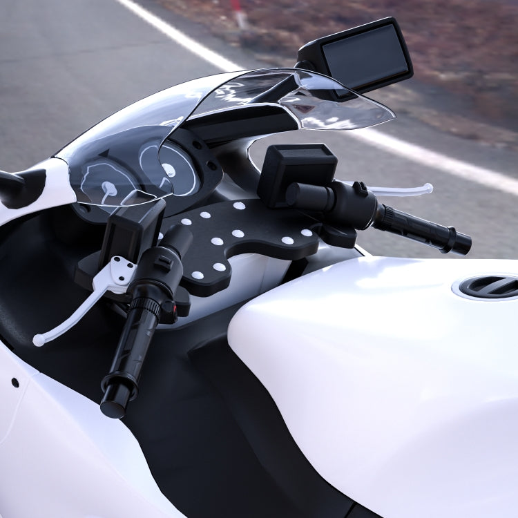 WUPP CS-990A1 Motorcycle Modified Intelligent Electric Heating Hand Cover Heated Grip Handlebar with Five Gear Temperature Control & Five Colors Indicator