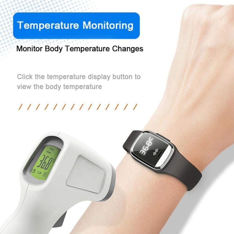 M20 Outdoor Ultrasonic Wave Mosquito Repellent Wristband with Clock & Body Temperature Test
