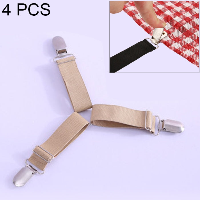 4 PCS Adjustable Bedspread Tablecloth Curtain Sofa Cover Holder Tent Metal Fixed Clips