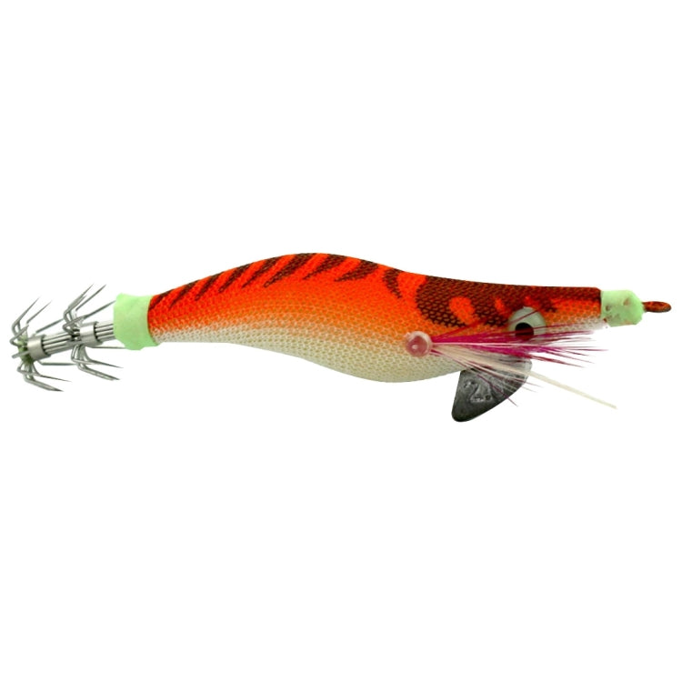 HENGJIA 8cm Plastic Hard Baits Squid Fishing Lures Decoy Wood Shrimp Baits