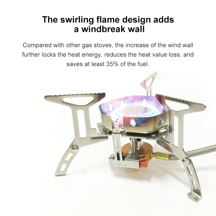 S187 Outdoor Portable Mini Stainless Steel Camping Stove Windproof Gas Stove