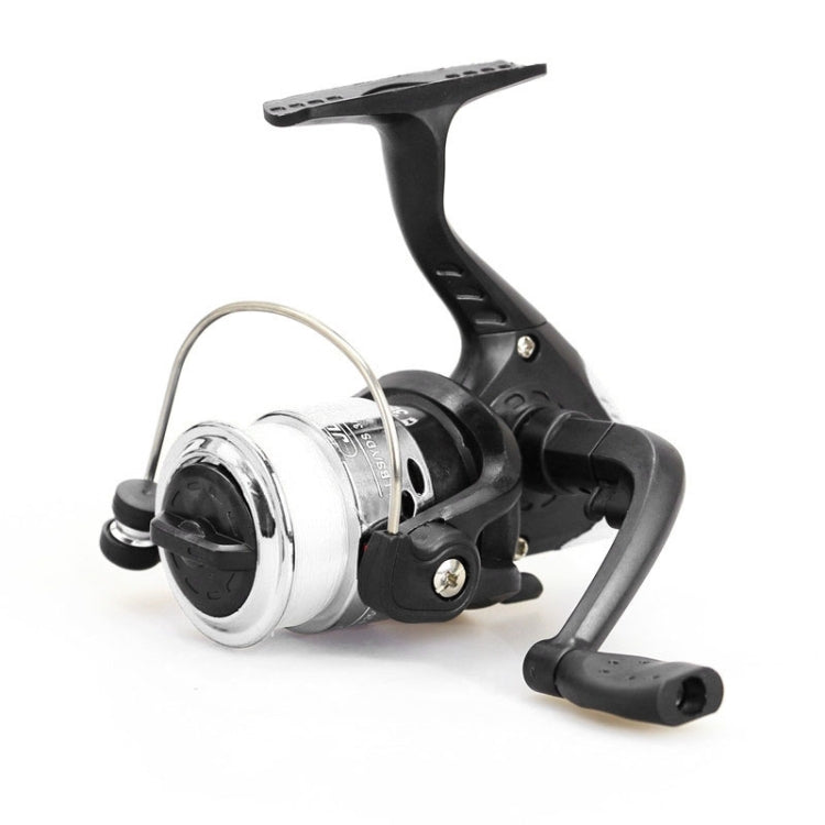 JL200 Plating Plastic 3 Ball Bearings Handle Fishing Spinning Reel with Transparent Lines