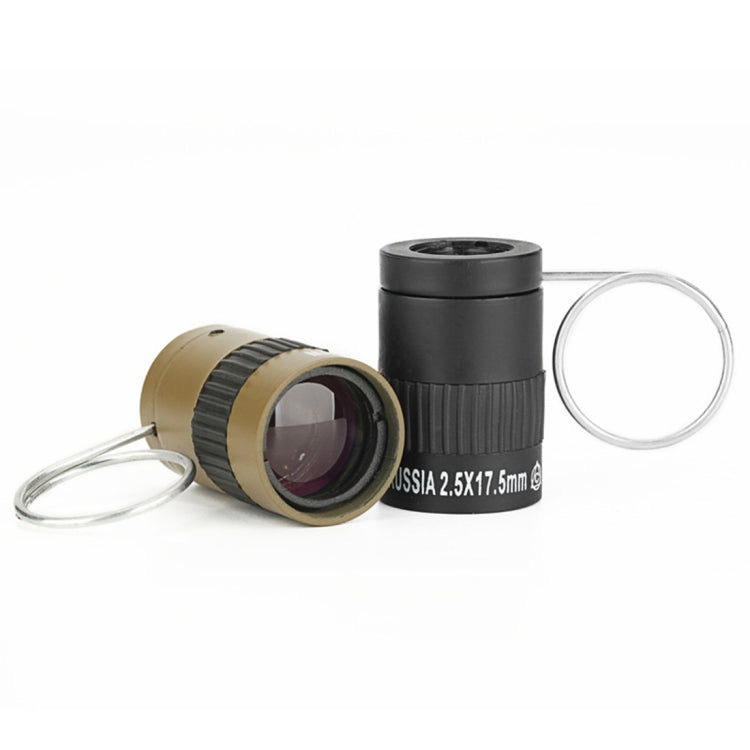2.5x17.5mm Mini Pocket Miniature Telescope with Finger Buckle