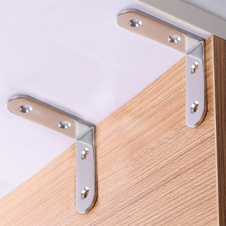 2pcs Stainless Steel 90 Degree Angle Bracket,Corner Brace Joint Bracket Fastener Furniture Cabinet Screens Wall (125mm)