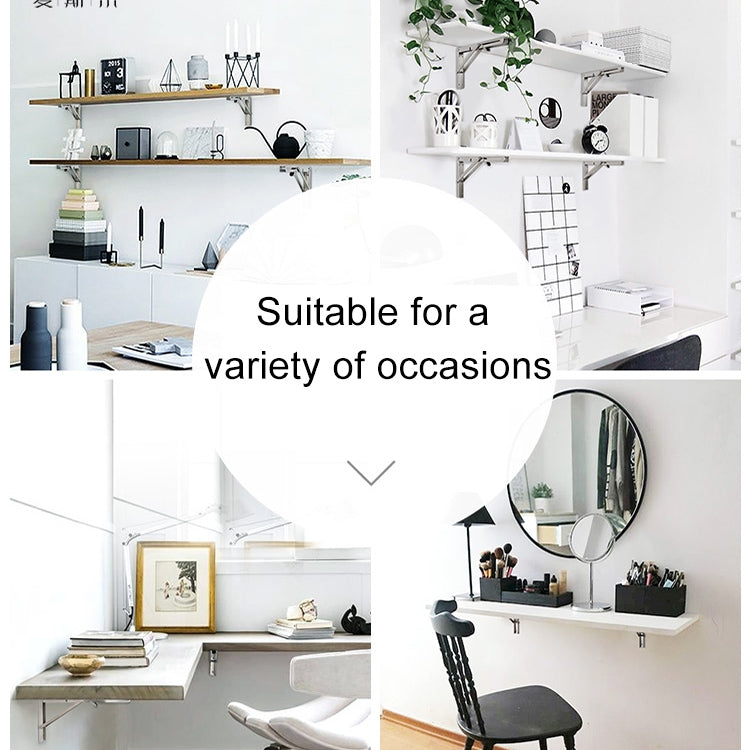 20 inch K Type Wall-mounted Foldable Stainless Steel Spring Storage Shelf for Dining Table