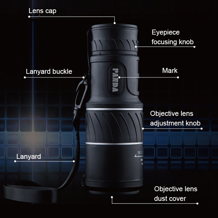 40x60 12X Pocket High Times High Definition Night Vision Focusing Monocular Telescope, 40x60 12X