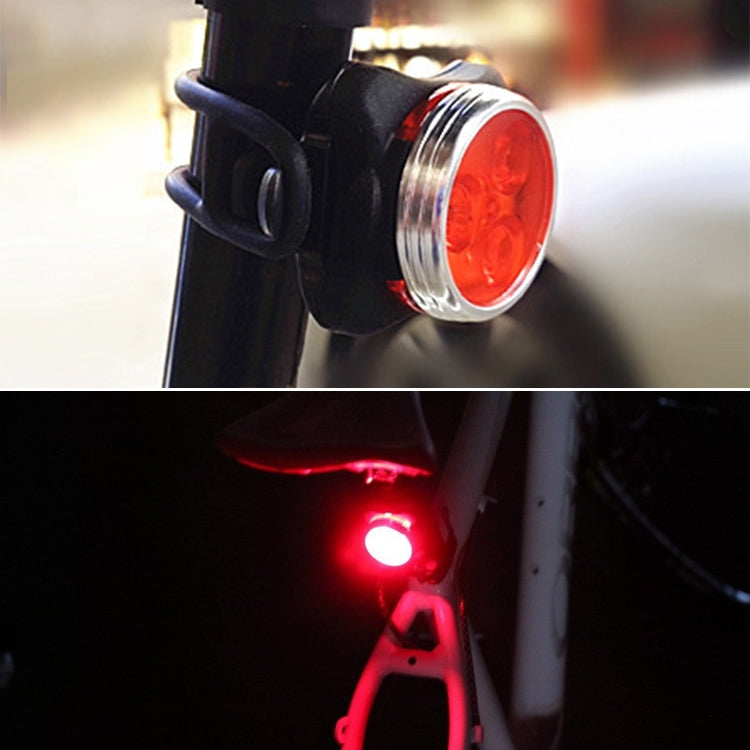 COB Lamp Bead 160LM USB Charging Four-speed Waterproof Bicycle Headlight / Taillight Set, Red Light 650MA