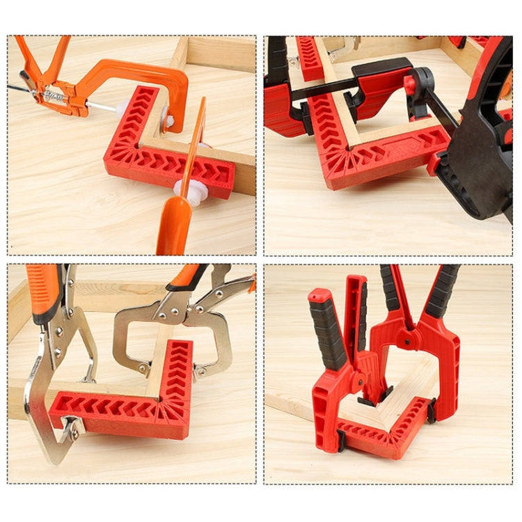 6 Inch Plastic 90 Degree Woodworking Auxiliary Positioner Square Ruler Fixing Tool